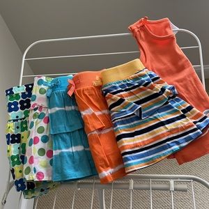 Gymboree 5x skorts plus 1 tank shirt size 6. Buy one or all at lower price